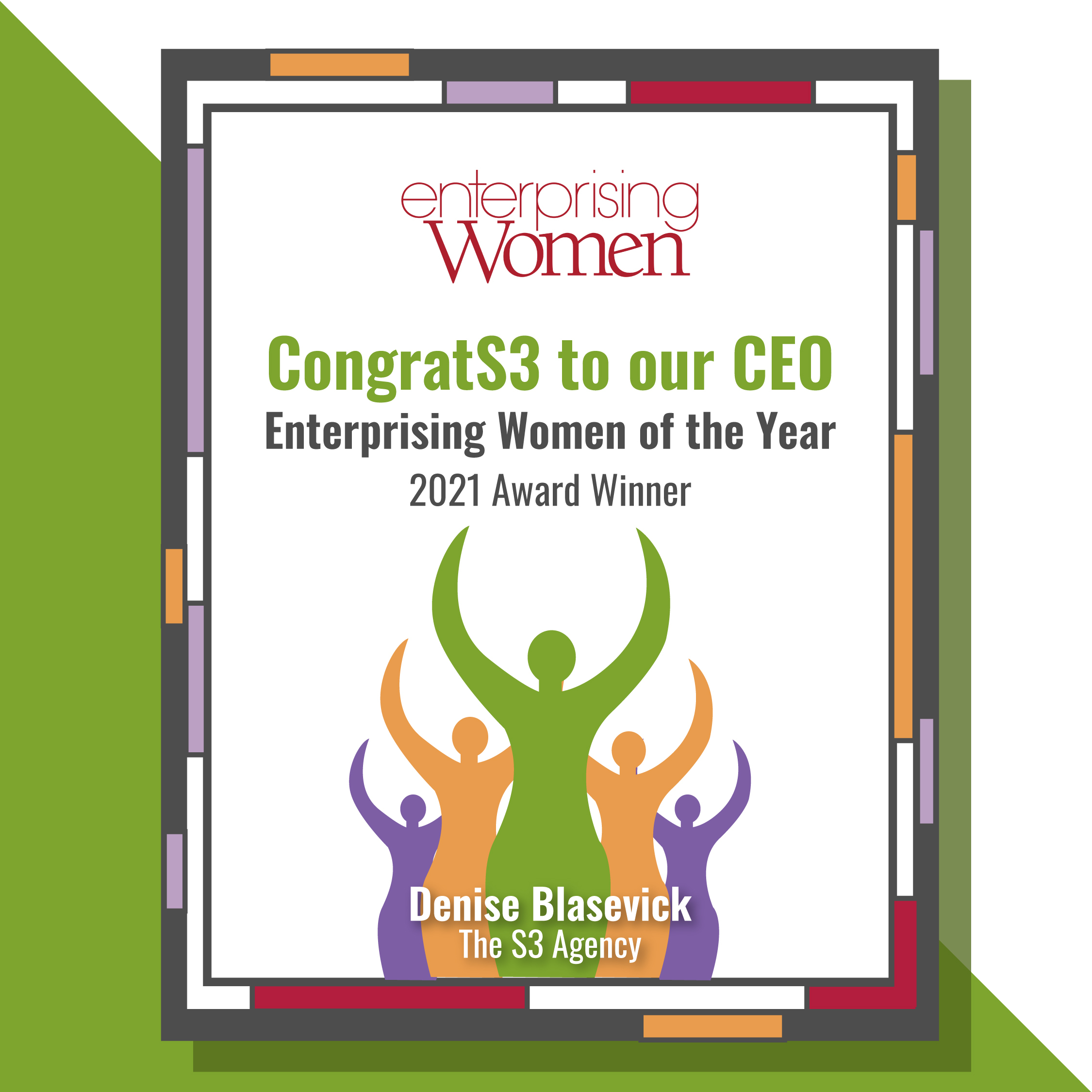 CongratS3 to our CEO: Enterprising Women of the Year Award Winner!